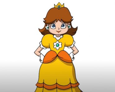 How To Draw Princess Daisy fom Super Mario Bros