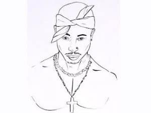 How To Draw Tupac Shakur