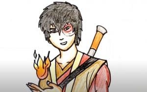 How To Draw ZUKO from Avatar The Last Air Bender