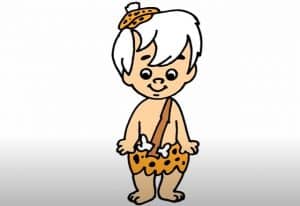 How to Draw Bamm Bamm from The Flintstones