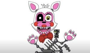 How to Draw Mangle From Five Nights at Freddys