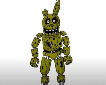 How to Draw Springtrap from Five Nights at Freddy’s