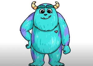 How to Draw Sulley from Monsters Inc