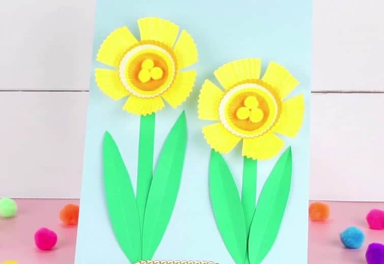 How to Make Flowers Step by Step || Cupcake Liner Daffodils