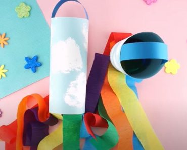 How to Make a Rainbow Windsock Step by Step