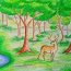 How to draw Forest Scene with Pencil