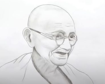 How To Draw Mahatma Gandhi Step by Step