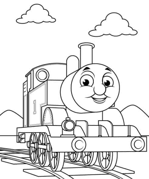 Thomas the Train Coloring Pages for Kids