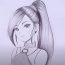 Cute Anime Girl Drawing with Pencil || Beautiful Girl Drawing