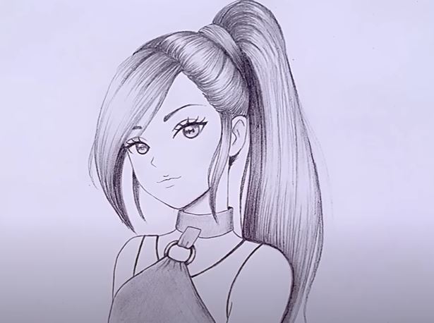 Premium AI Image | teenage girl cute girl drawing-anthinhphatland.vn