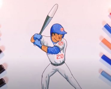Baseball Player Drawing easy Step by Step