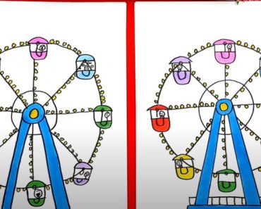 How To Draw A Ferris Wheel Step by Step