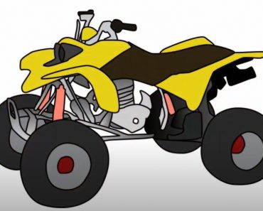 How To Draw A Four Wheeler Step by Step