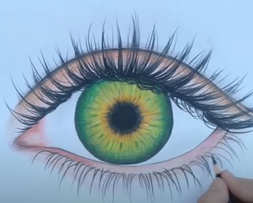 How To Draw A Green Eye Step by Step