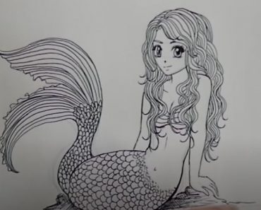 How To Draw A Mermaid Girl Step by Step