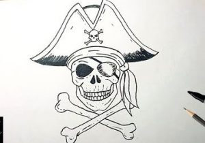 How To Draw A Pirate Skull