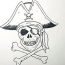 How To Draw A Pirate Skull Step by Step