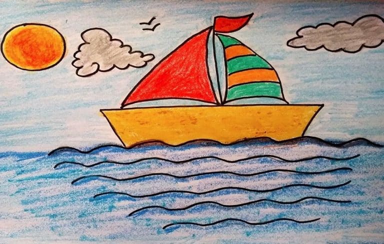 How To Draw A Sailboat Step by Step