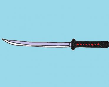 How To Draw A Samurai Sword Step by Step
