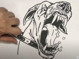 How To Draw An Angry Dog