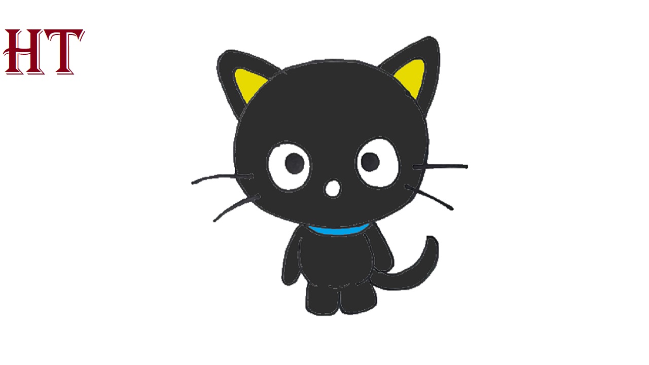 How To Draw Chococat Step by Step || Cartoon Cat Drawing