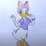 How To Draw Daisy Duck Step by Step || Cartoon Duck