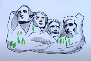 How To Draw Mount Rushmore