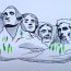 How To Draw Mount Rushmore Step by Step
