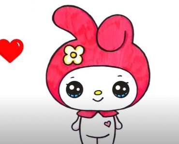 How to Draw My Melody Step by Step