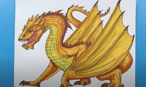 How To Draw Smaug from the Hobbit