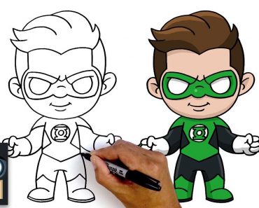 How To Draw The Green Lantern || Cartoon Green Lantern
