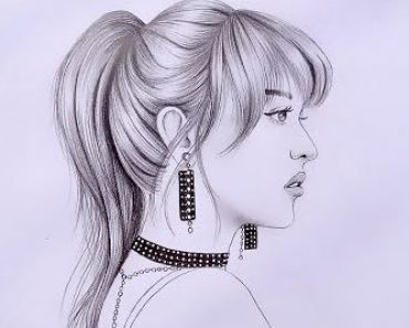How To Draw a Beautiful Girl from the Side