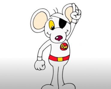 How to Draw Danger Mouse Step by Step || Cartoon Mouse Drawing