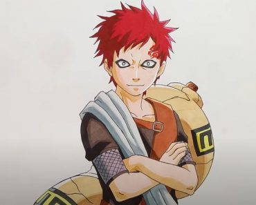 How to Draw Gaara from Naruto Step by Step