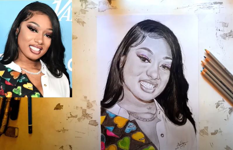 How to Draw  Megan Thee Stallion Step by Step