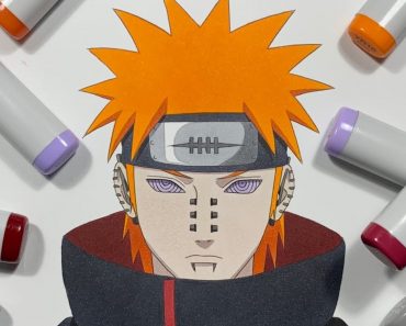 How to Draw Pain from Naruto Step by Step