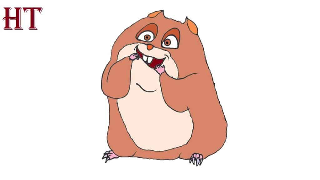 How to Draw Rhino the Hamster from Bolt