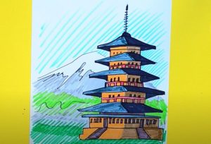 How to Draw a Pagoda