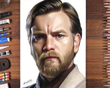 How to draw Bi-Wan Kenobi from STAR WARSO with Pencil