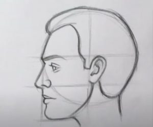 How to draw a Face from the Side