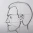 How to draw a Face from the Side Step by Step