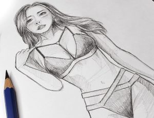 How To Draw A Bikini Girl