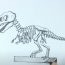 How To Draw A Dinosaur Skeleton Step by Step