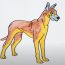 How To Draw A Great Dane Dog Step by Step