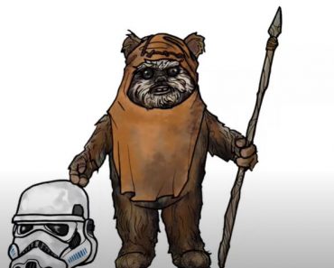 How To Draw An Ewok from Star Wars