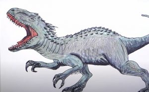 How To Draw Indominus Rex From Jurassic World