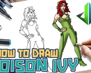 How To Draw Poison Ivy Step by Step