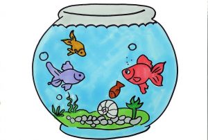 How to Draw A Fish Bowl