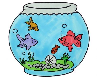 How to Draw A Fish Bowl Step by Step