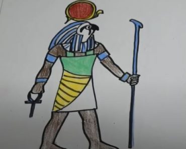 How to Draw Ra (Egyptian god ra)